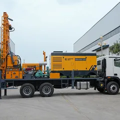 Truck Mounted Pneumatic Water Well Drilling Rig 500-600m Mobile Drilling Equipment for Geological Exploration and Water Well Construction
