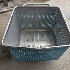 200L/400L Stainless Steel Tote Cart Food-grade Material Transport Cart