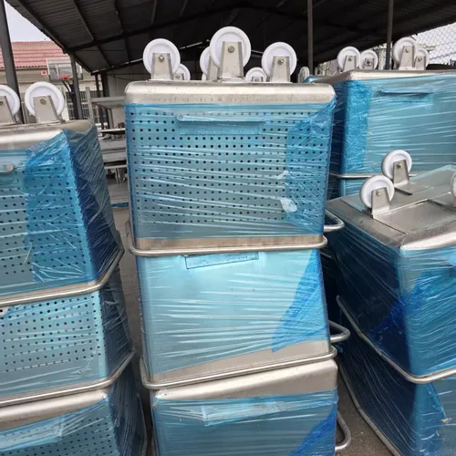 200L/400L Stainless Steel Tote Cart Food-grade Material Transport Cart