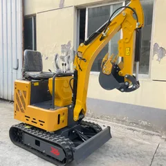 Excavadora de orugas modelo 12 (versión mejorada). Excavadora pequeña para agricultura y construcción.