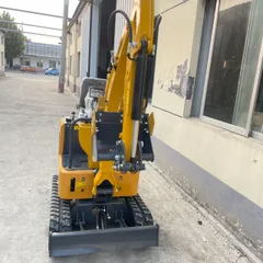 Excavadora de orugas modelo 12 (versión mejorada). Excavadora pequeña para agricultura y construcción.