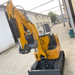 Excavadora de orugas modelo 12 (versión mejorada). Excavadora pequeña para agricultura y construcción.