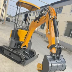 Excavadora de orugas multifuncional modelo 15 para agricultura y construcción.
