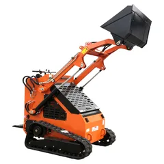 Mini Skid Steer Loader With Powerful Engine Ideal For Narrow Spaces Heavy Duty Work Skid Steer Loader Hydraulic Wheel Loaders