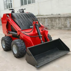 China Factory Skid Steer Loader Multifunctional Farm Home Use Mini Loader WithAttachment High Efficiency Skid Steer Loader