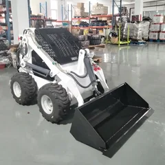 High Efficiency Mini Skid Steer Loader CE Certified Skid Steer Loader Multifunctional Epa Euro 5 Crawler Skid Steer Wheeled Loader