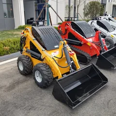 High Efficiency Mini Skid Steer Loader CE Certified Skid Steer Loader Multifunctional Epa Euro 5 Crawler Skid Steer Wheeled Loader