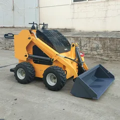 High Efficiency Kubota Engine Skid Steer Loader Multifunctional For Loading Farming MiniLoader Hydraulic Small Skid Steer Loader