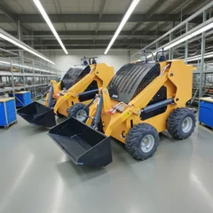 High Efficiency Kubota Engine Skid Steer Loader Multifunctional For Loading Farming MiniLoader Hydraulic Small Skid Steer Loader