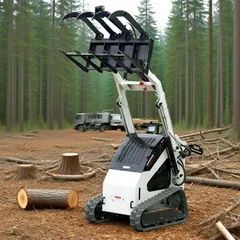 Customize Small Skid Steer Loader Track Wheel CeE EPA Euro5 Mini Skid Steer LoaderWith Bucket Multifunctional Skid Steer Loader