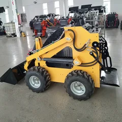 China Factory Skid Steer Loader Multifunctional Farm Home Use Mini Loader WithAttachment High Efficiency Skid Steer Loader