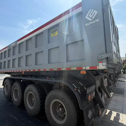 4-Axle Rear Tipper Semi-Trailer 120T GVW for Heavy Duty Haulage