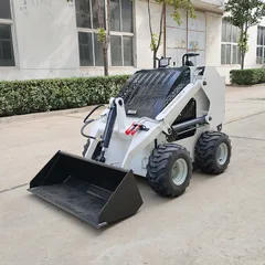 High Efficiency Kubota Engine Skid Steer Loader Multifunctional For Loading Farming MiniLoader Hydraulic Small Skid Steer Loader