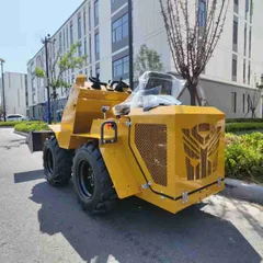 S490 Compact Wheeled Skid-Steer Loader: Built for Industrial Use, Simple to Operate