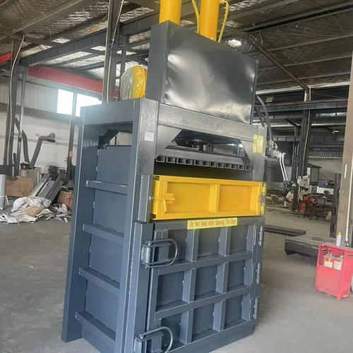 Small vertical 80T standard model waste compactor.