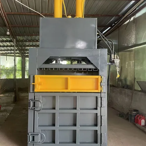 Small vertical 80T standard model waste compactor.