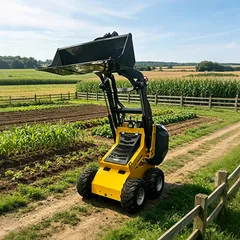 Mini Skid Steer Loader With Attachments Fast Delivery Mini Loaders Machine Multifunctional Small Wheel Loader CE EPA EURO 5 Skid Steer Loader