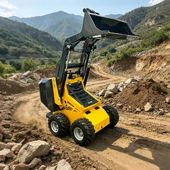 Mini Skid Steer Loader With Attachments Fast Delivery Mini Loaders Machine Multifunctional Small Wheel Loader CE EPA EURO 5 Skid Steer Loader