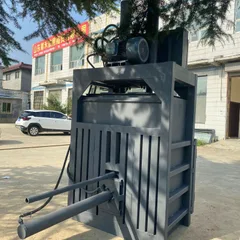 Small vertical 80T standard model waste compactor.