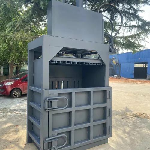 Small vertical 80T standard model waste compactor.