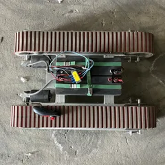 Photovoltaic cleaning machine, mini chassis, small universal electric remote control, tracked chassis, factory direct sales