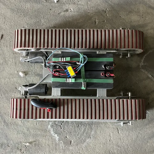 Photovoltaic cleaning machine, mini chassis, small universal electric remote control, tracked chassis, factory direct sales