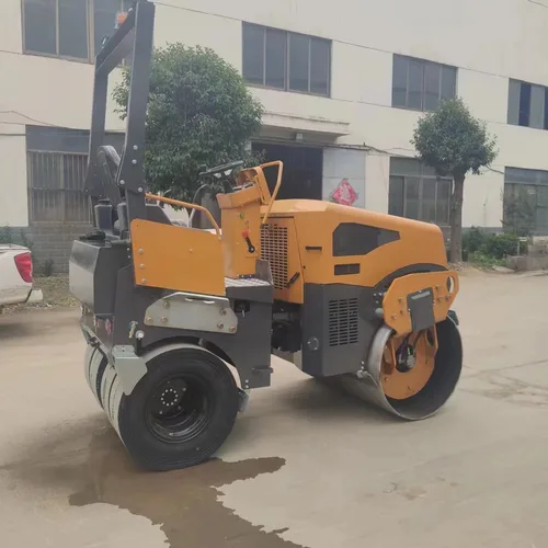 Factory direct sales of full hydraulic small-sized road roller, vibratory driving cement road surface compactor, single and double drum road roller
