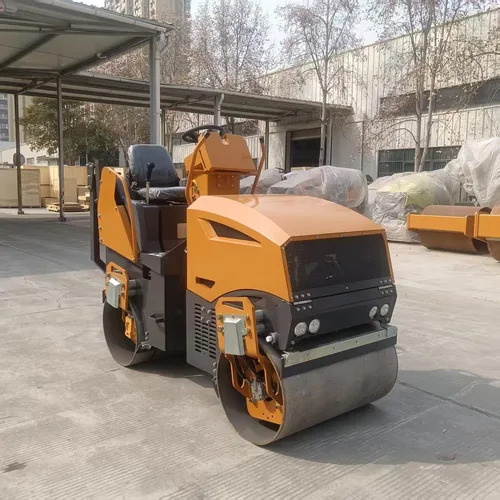 Factory direct sales of full hydraulic small-sized road roller, vibratory driving cement road surface compactor, single and double drum road roller