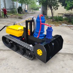 Underwater silt removal robot, fully electric tracked chassis, silt removal robot, pipeline, river, chemical tank, pool silt removal