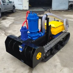 Underwater silt removal robot, fully electric tracked chassis, silt removal robot, pipeline, river, chemical tank, pool silt removal