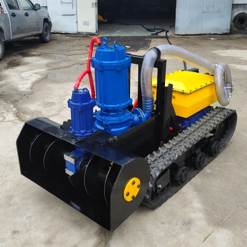 Underwater silt removal robot, fully electric tracked chassis, silt removal robot, pipeline, river, chemical tank, pool silt removal