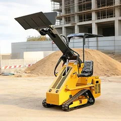 Mini Skid Steer Loader For Home Orchard Farm Skid Steer Loader With TrackCustomize Multifunctional Crawler Mini Loaders