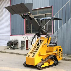Mini Skid Steer Loader For Home Orchard Farm Skid Steer Loader With TrackCustomize Multifunctional Crawler Mini Loaders