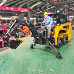 Customized Skid Steer Loader Epa Euro5 Engine Diesel China Skid Steer Loader CeMultifunctional Mini Skid Steer Loader Attachments