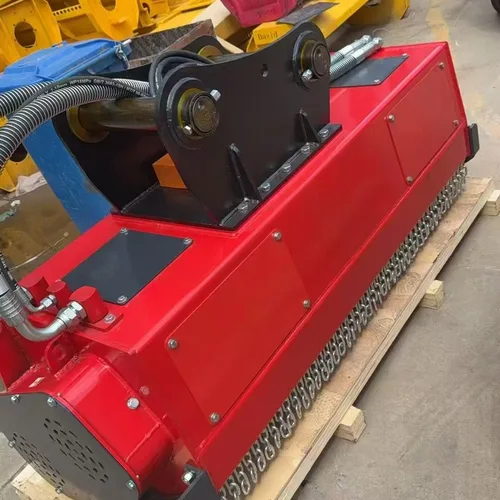 Excavator-mounted land clearing machine