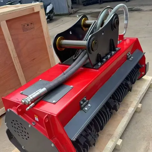 Excavator-mounted land clearing machine