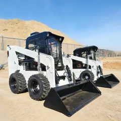 Seated Operation Skid Steer Loader Multifunctional Farm Home Use Mini Loader WithAttachment High Efficiency Skid Steer Loader
