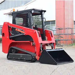 Construction Track Skid Steer Loader 850KG 950KG 1000KG Mini Skid Steer LoaderCustomized Farm Crawler Skid Steer Loaders
