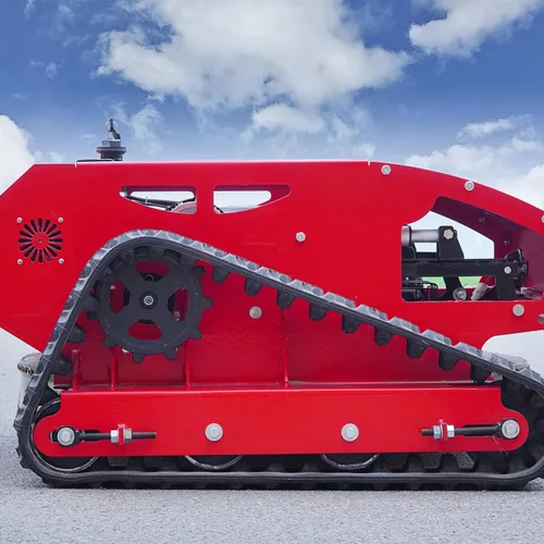 High Productivity Automatic Remote-Controlled Chain-Type Gasoline Engine Bearing Reel Robot Lawn Mower Red Farm Use
