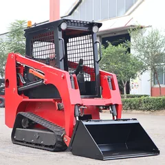 Construction Track Skid Steer Loader 850KG 950KG 1000KG Mini Skid Steer LoaderCustomized Farm Crawler Skid Steer Loaders