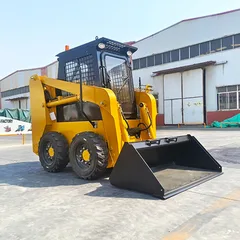 Mini Skid Steer Loader With Powerful Engine Ideal For Narrow Spaces Heavy DutyWork Skid Steer Loader Hydraulic Wheel Loaders