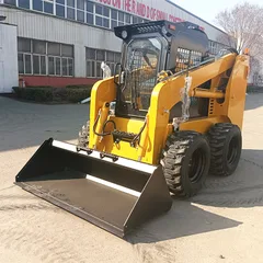 Seated Operation Skid Steer Loader Multifunctional Farm Home Use Mini Loader WithAttachment High Efficiency Skid Steer Loader