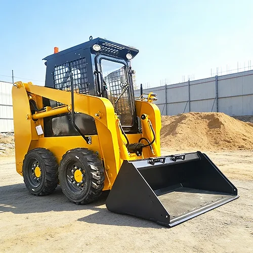 Mini Skid Steer Loader With Powerful Engine Ideal For Narrow Spaces Heavy DutyWork Skid Steer Loader Hydraulic Wheel Loaders