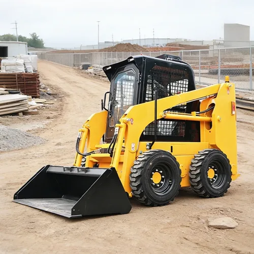 High Efficiency Wheeled Skid Steer Loader Multifunctional For Loading Farming Mini Loader Hydraulic Small Skid Steer Loader