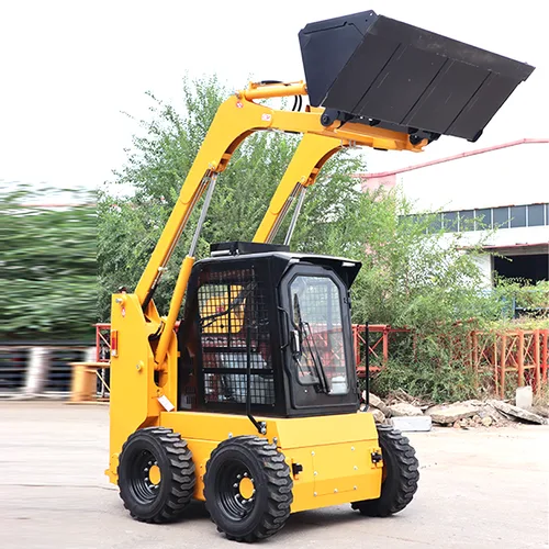 High Efficiency Wheeled Skid Steer Loader Multifunctional For Loading Farming Mini Loader Hydraulic Small Skid Steer Loader