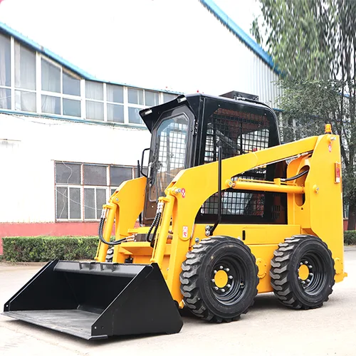 High Efficiency Wheeled Skid Steer Loader Multifunctional For Loading Farming Mini Loader Hydraulic Small Skid Steer Loader