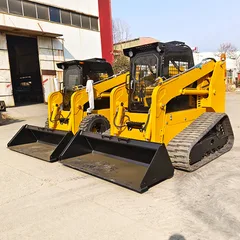 Factory Price Skid Steer Wheel Tracked  Loaders Low Price Skid Steer Loaders ManufacturerHydraulic Epa Euro5 Engine Skid Steer Loader