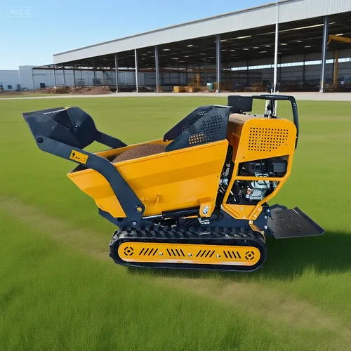 Cheap Mini Self Loading All Terrain Dumper High Efficiency Self Loading Power BarrowHydraulic Crawler Small Rubber Truck