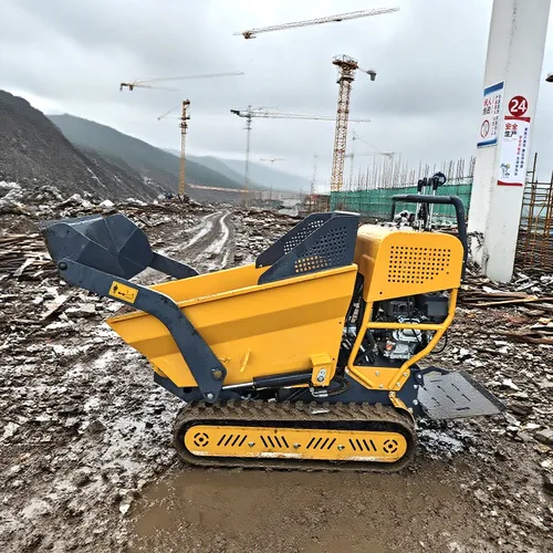 Cheap Mini Self Loading All Terrain Dumper High Efficiency Self Loading Power BarrowHydraulic Crawler Small Rubber Truck