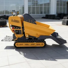 Cheap Mini Self Loading All Terrain Dumper High Efficiency Self Loading Power BarrowHydraulic Crawler Small Rubber Truck